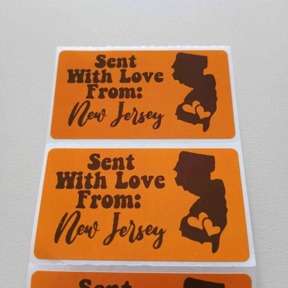 💙100 New Jersey- Shipping Labels Thermal Packaging Stickers 2.25